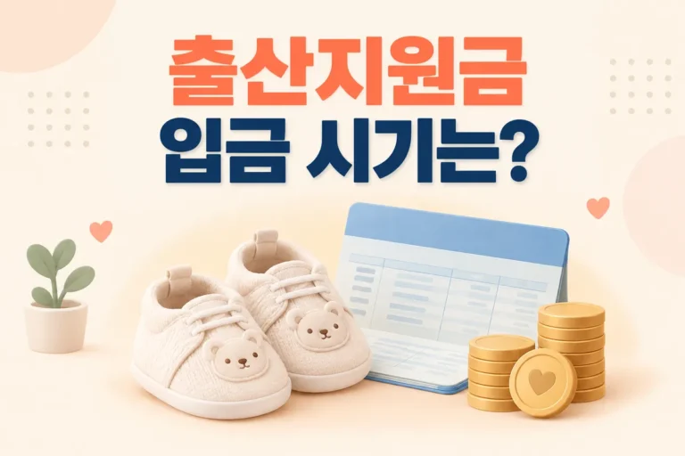 출산지원금 입금 시기와 지급 방법 총정리